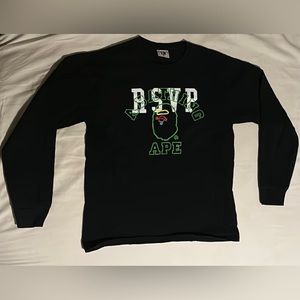 BAPE x RSVP 10th Year Anniversary XL Long Sleeve Shirt